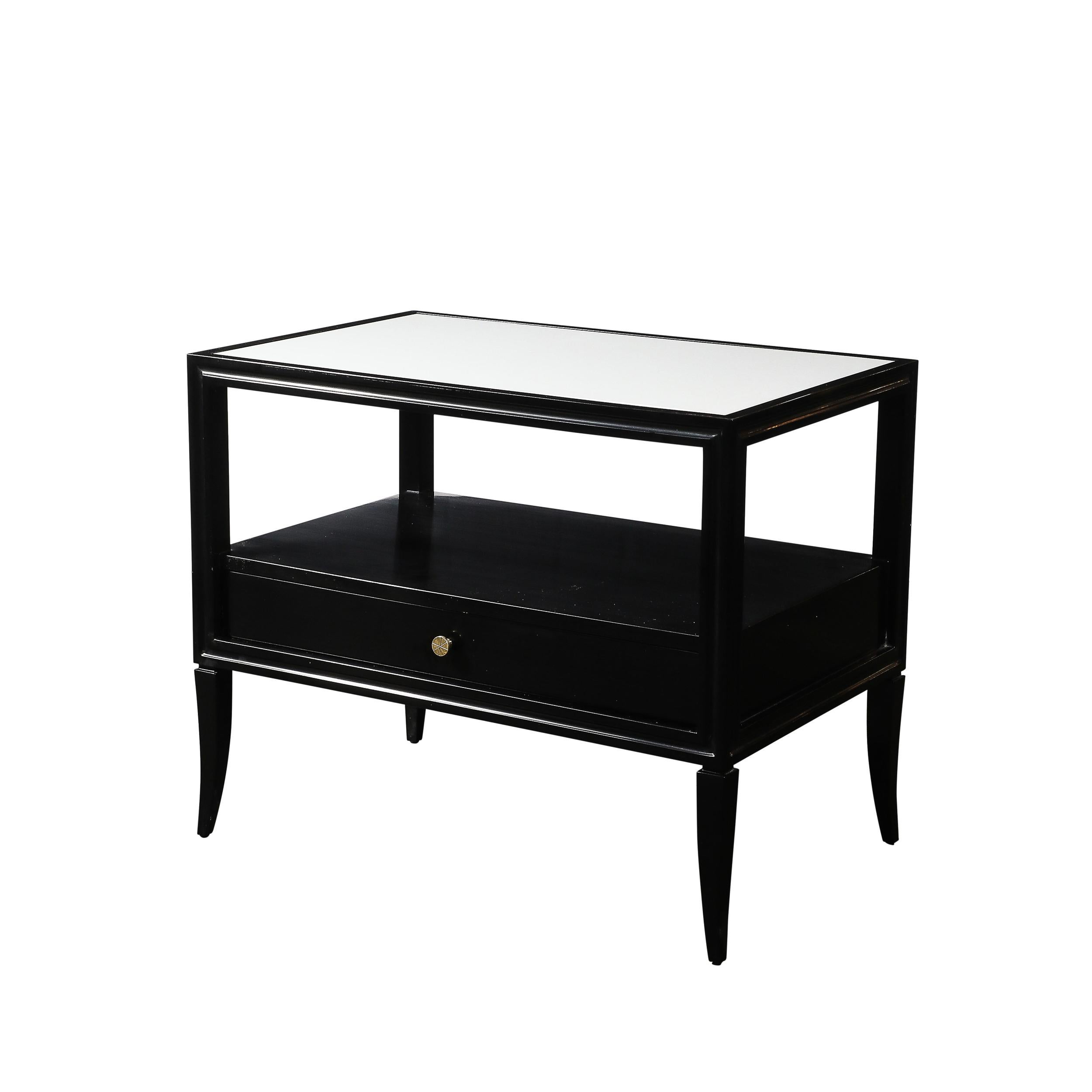Tommi Parzinger (1903-1981) was a celebrated German-born designer and artist known for his luxurious and meticulously crafted furniture, lighting, and home accessories that epitomized mid-century modern elegance. After emigrating to the United