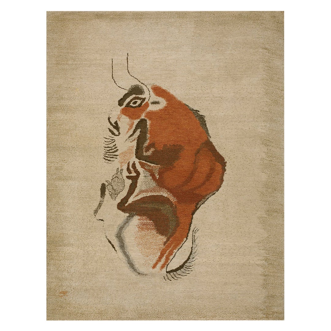 Mid Century Ecuadorian Carpet By Olga Fisch ( 5'2" x 6'9" - 157 x 205 ) For Sale