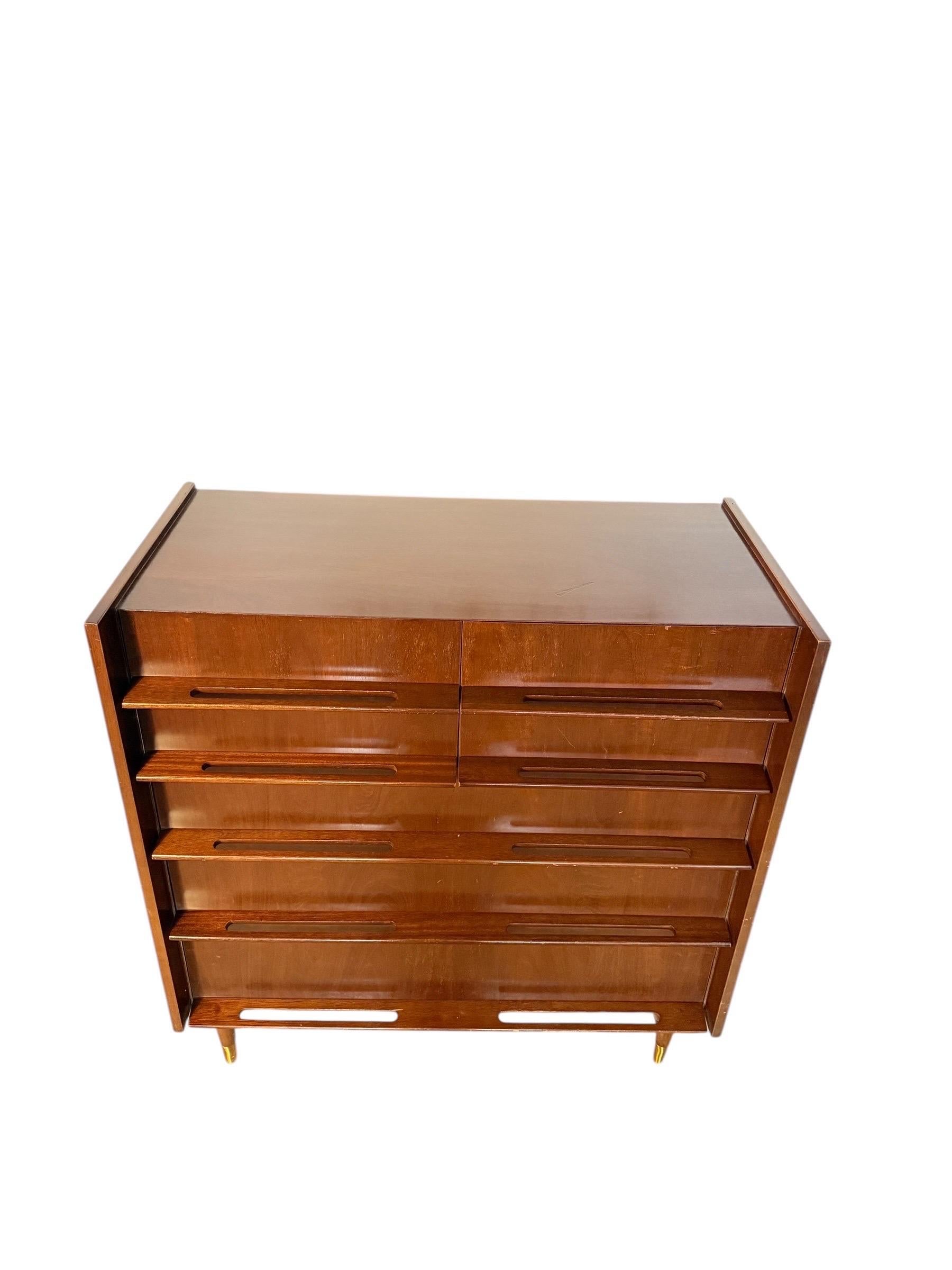 Mid-century Edmond J Spence Walnut Dresser For Sale 6