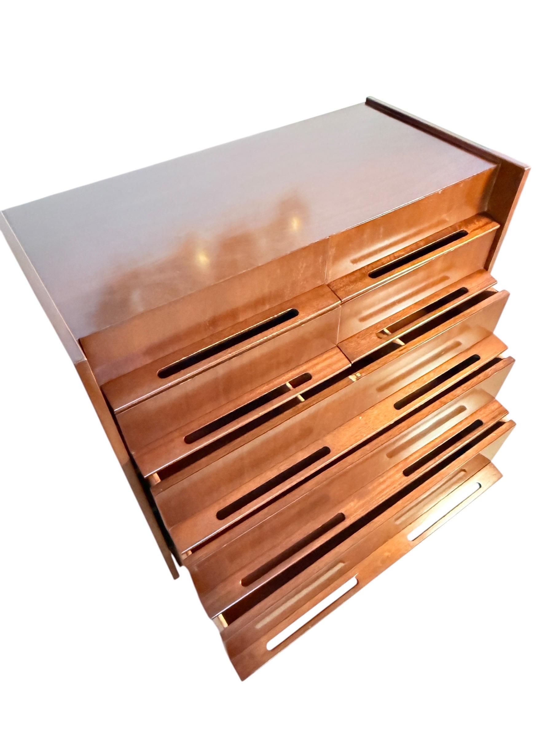 Mid-Century Modern Mid-century Edmond J Spence Walnut Dresser For Sale