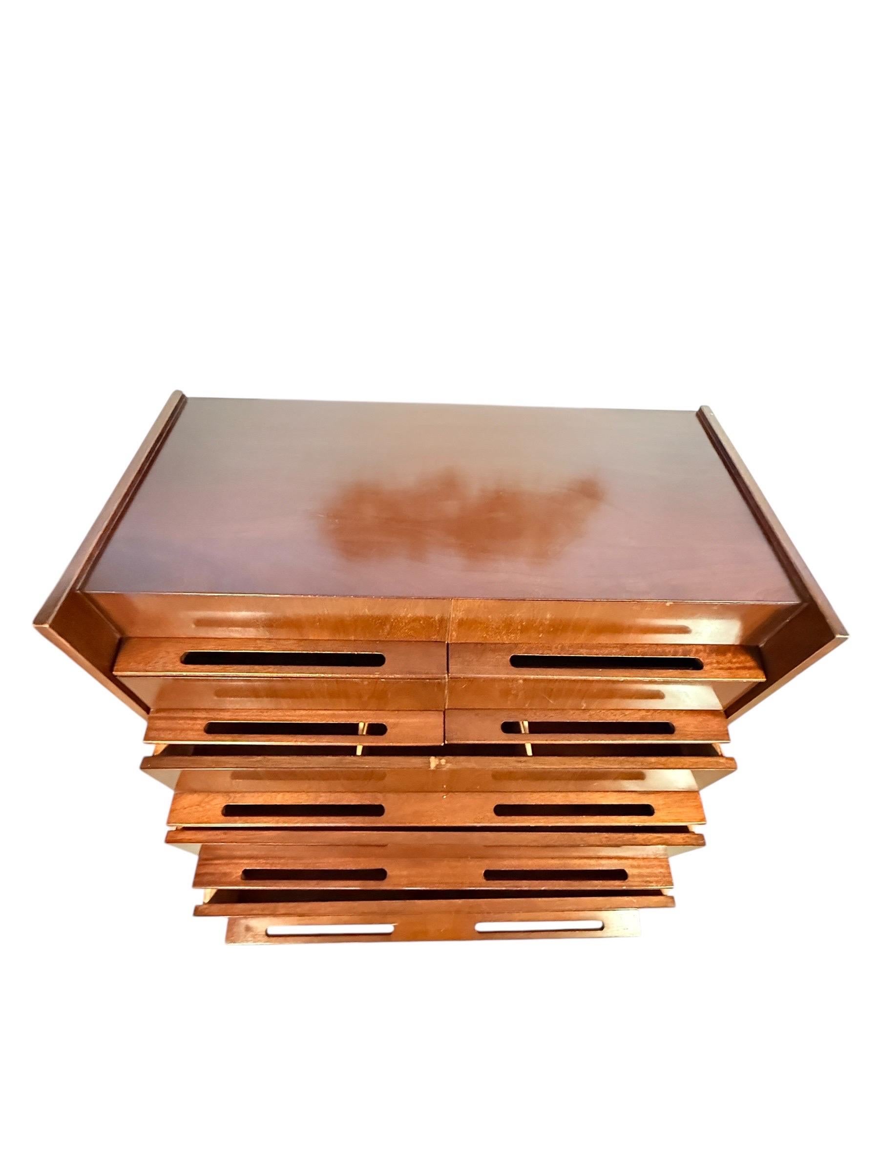 American Mid-century Edmond J Spence Walnut Dresser For Sale