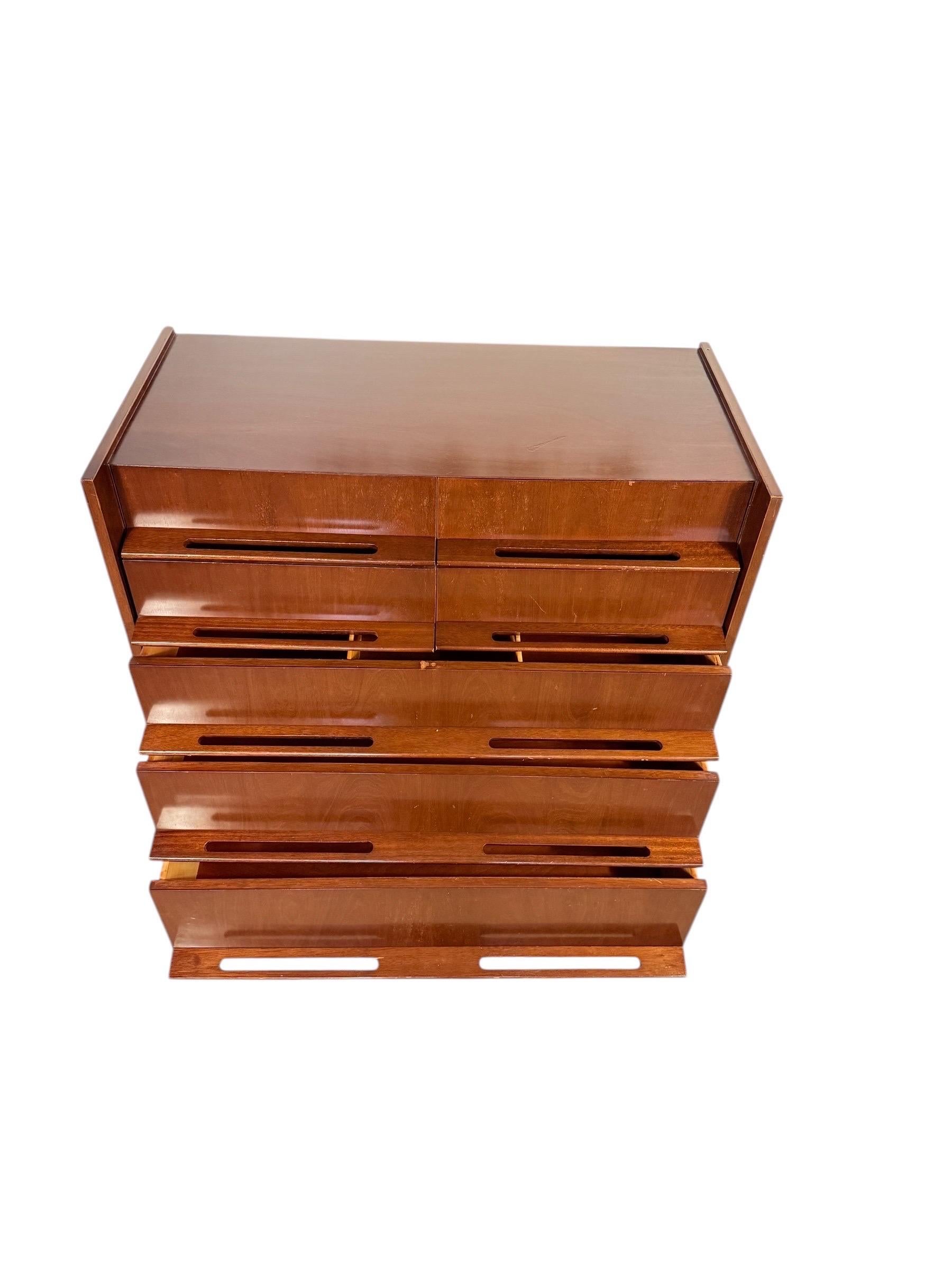 Mid-century Edmond J Spence Walnut Dresser For Sale 1