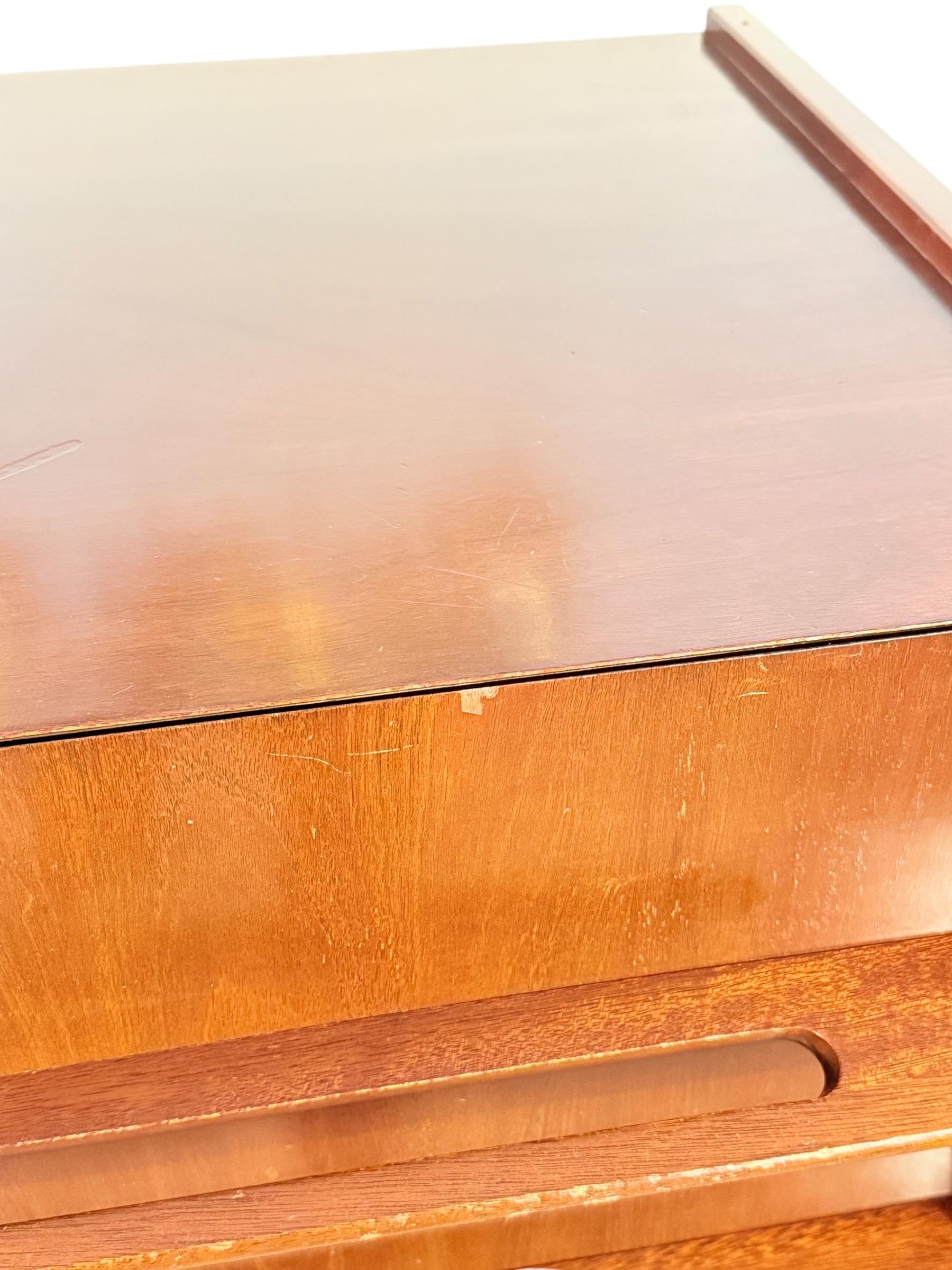 Mid-century Edmond J Spence Walnut Dresser For Sale 2