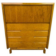 Mid-Century Edmond Spence Champagne High Chest