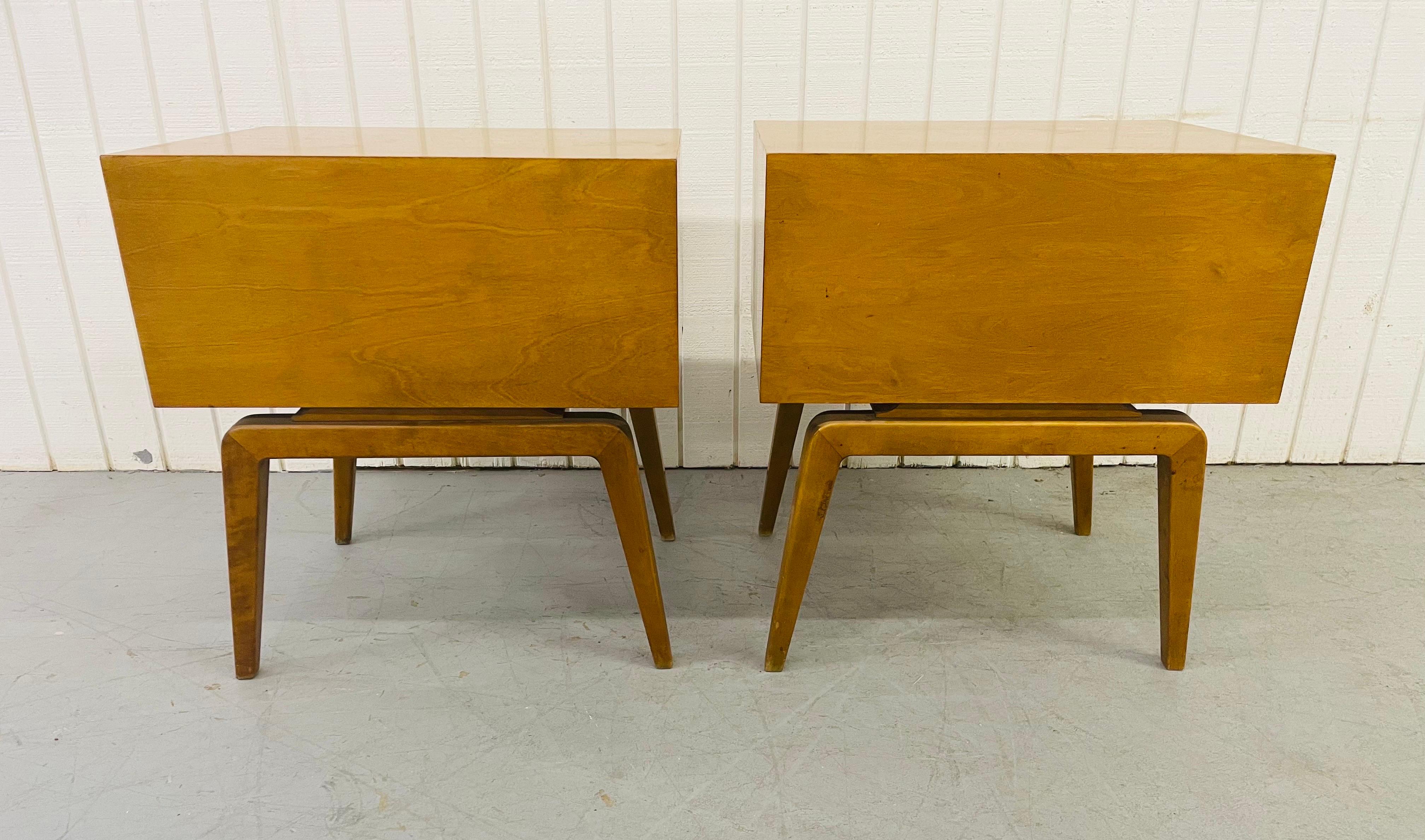 Mid-20th Century Mid-Century Edmund Spence Champagne Nightstands