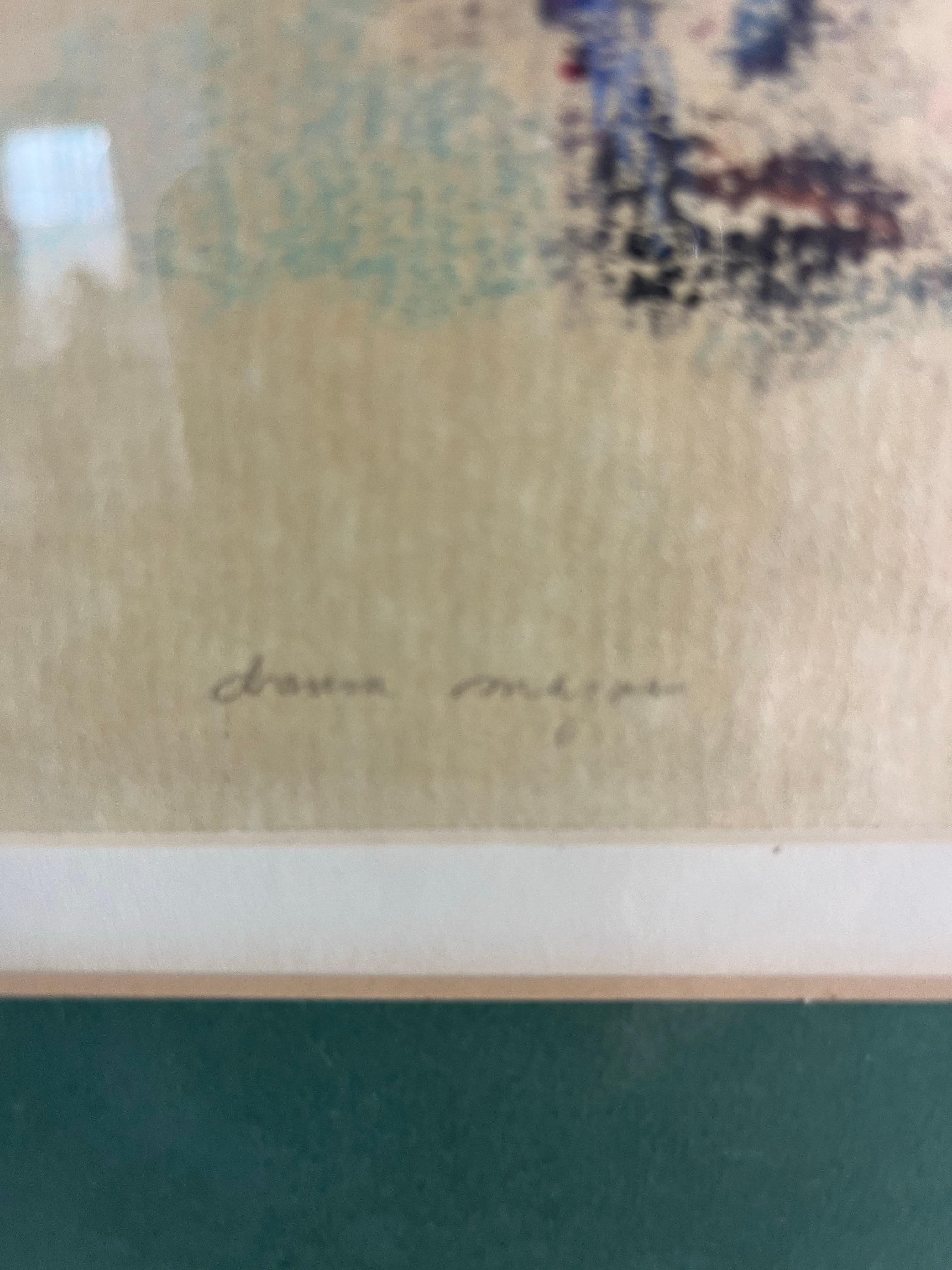 Mitte des Jahrhunderts Edna Gass Harlekin Jester Gemälde Drama Major im Angebot 5