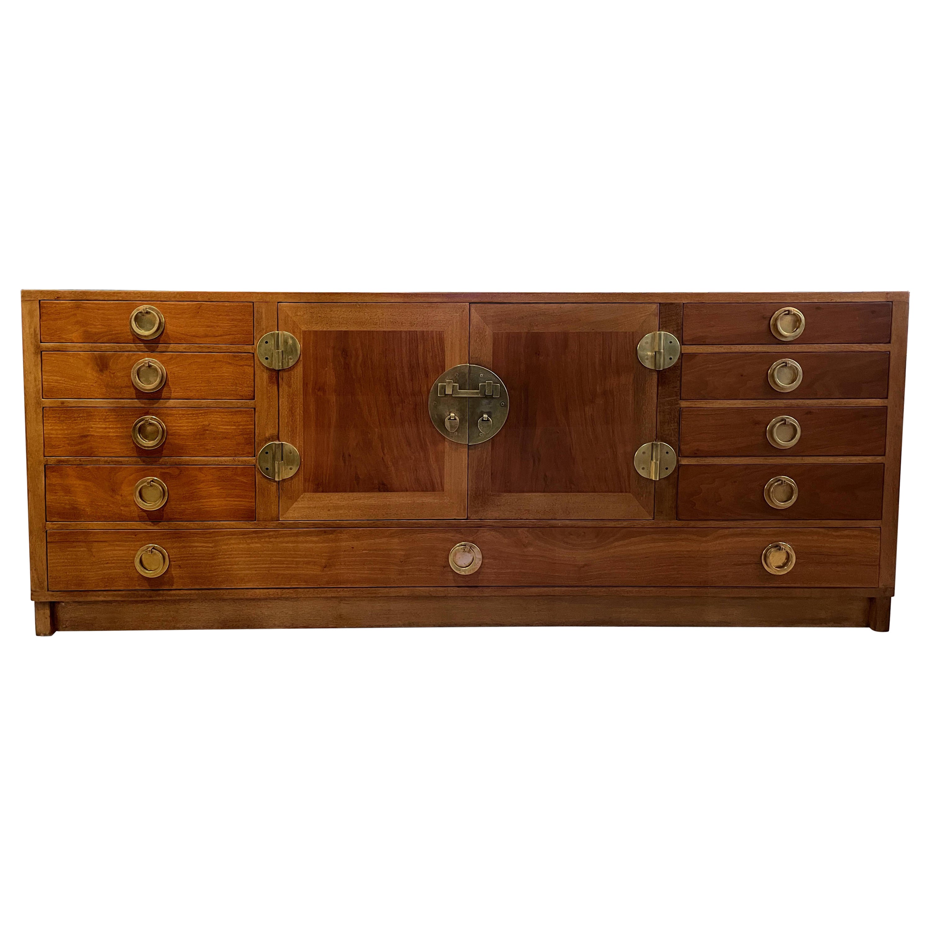 Mid-Century Edward Wormley for Dunbar Credenza with Brass Hardware