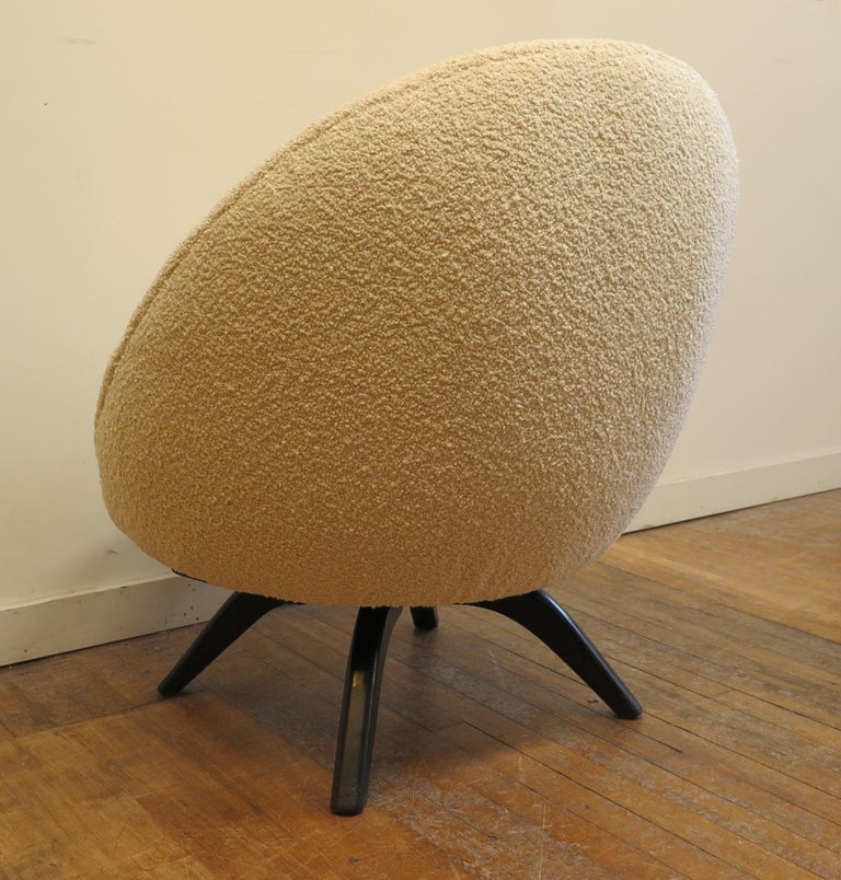 Mid Century Egg Chair Swivel at 1stDibs