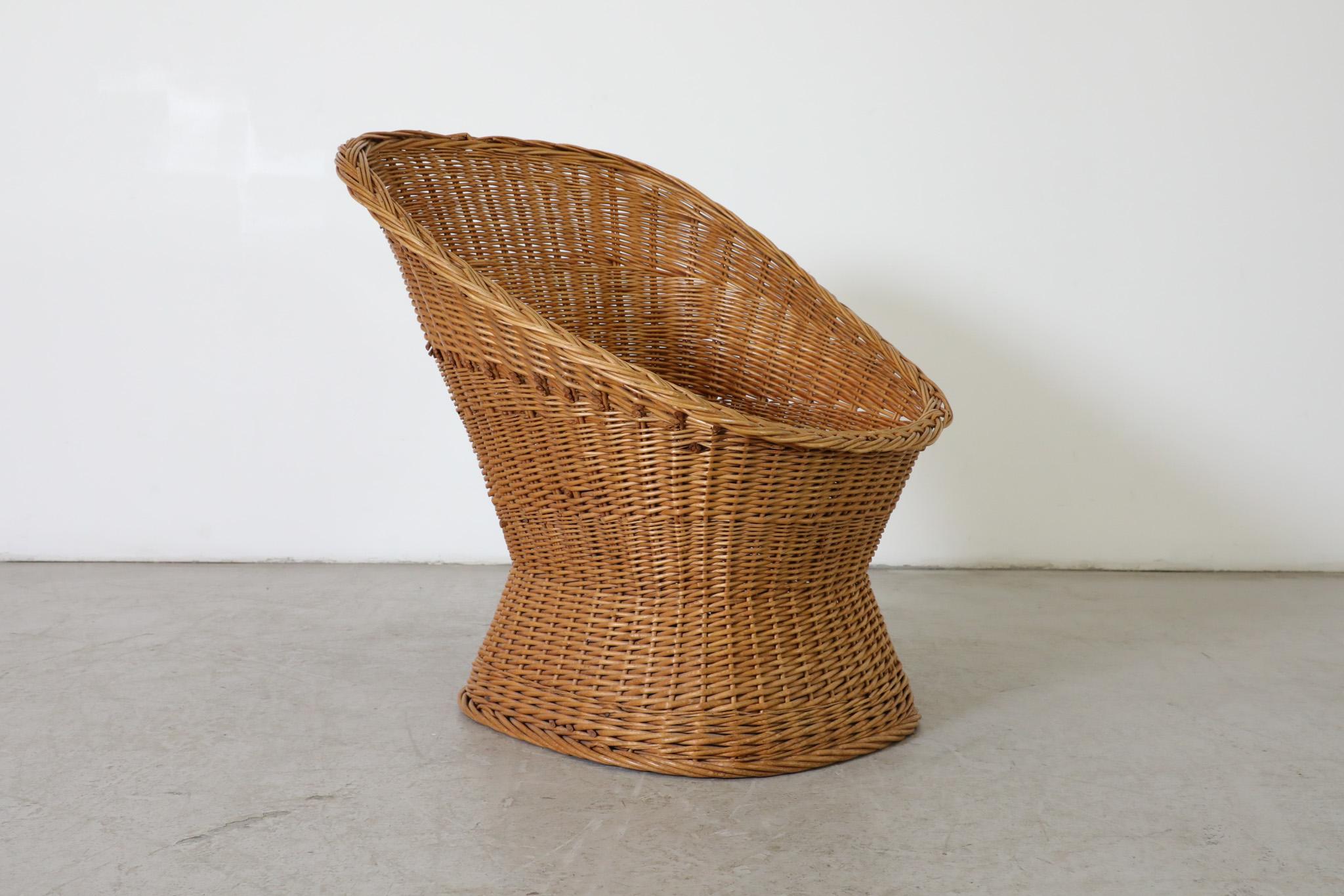 Chaise longue en rotin tressé du milieu du siècle, style Egon Eiermann en vente 3