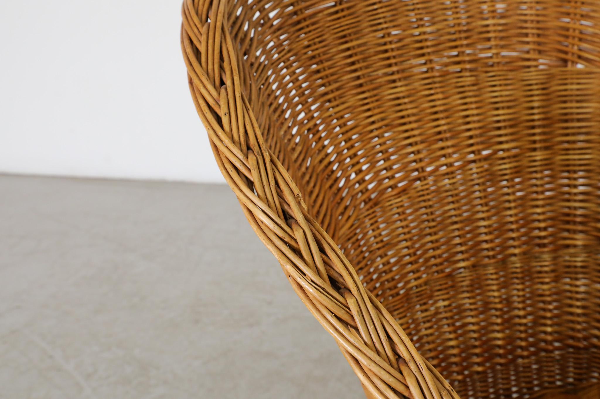Chaise longue en rotin tressé du milieu du siècle, style Egon Eiermann en vente 10