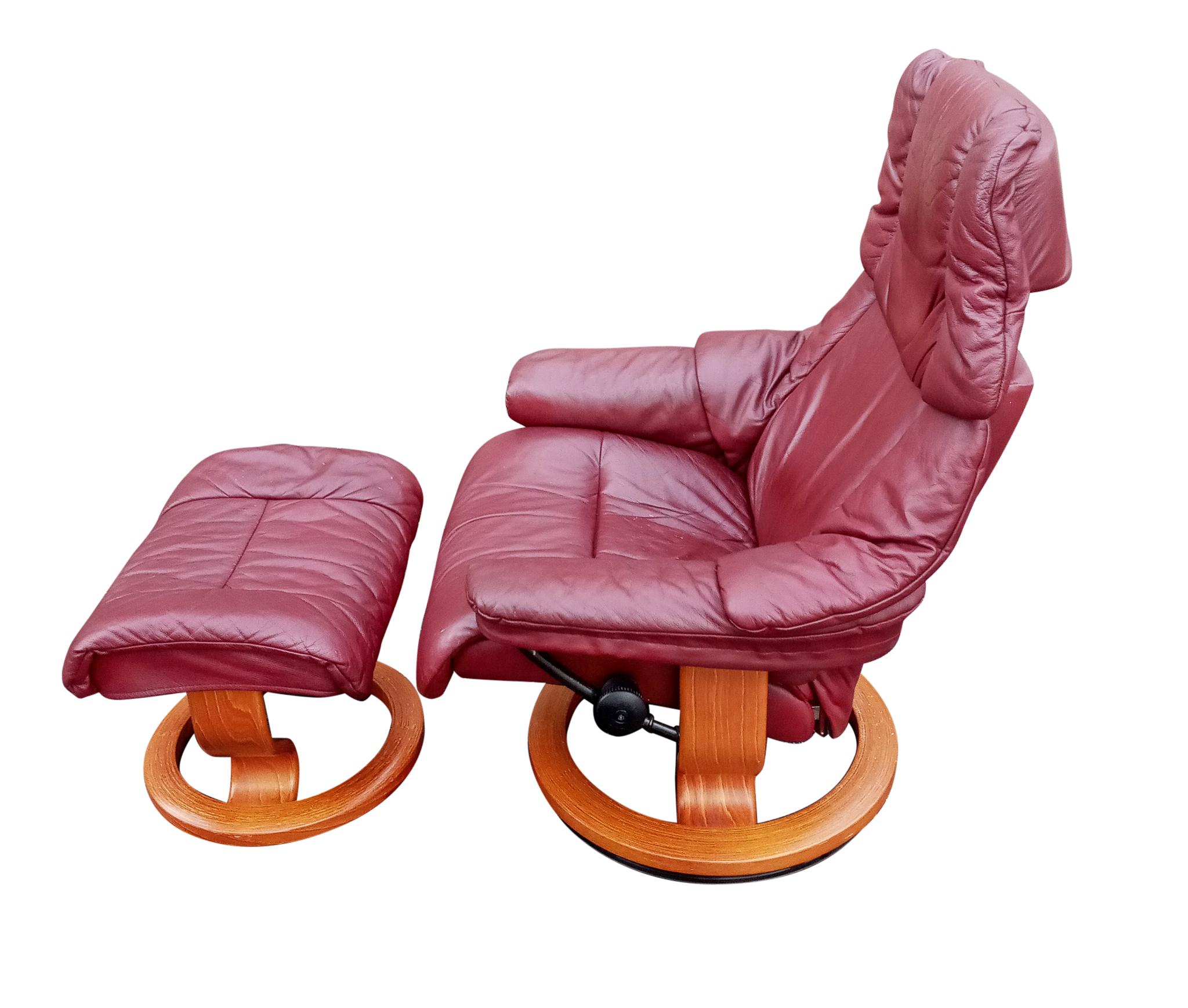 stressless chair and ottoman