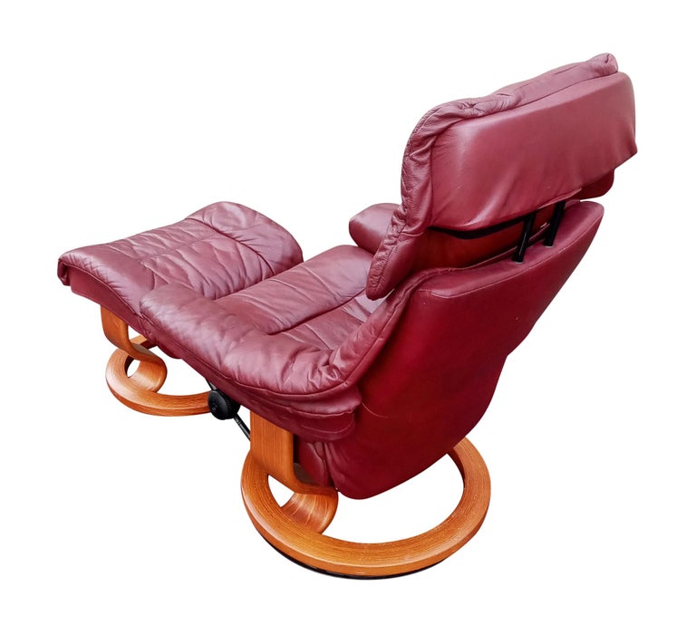 EKORNES STRESSLESS RENO (M) Avec Tabouret Fauteuil Relax Fauteuil TV