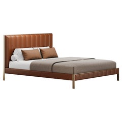 Lit Vantage élégant du milieu du siècle fait à la main par Elegra Home