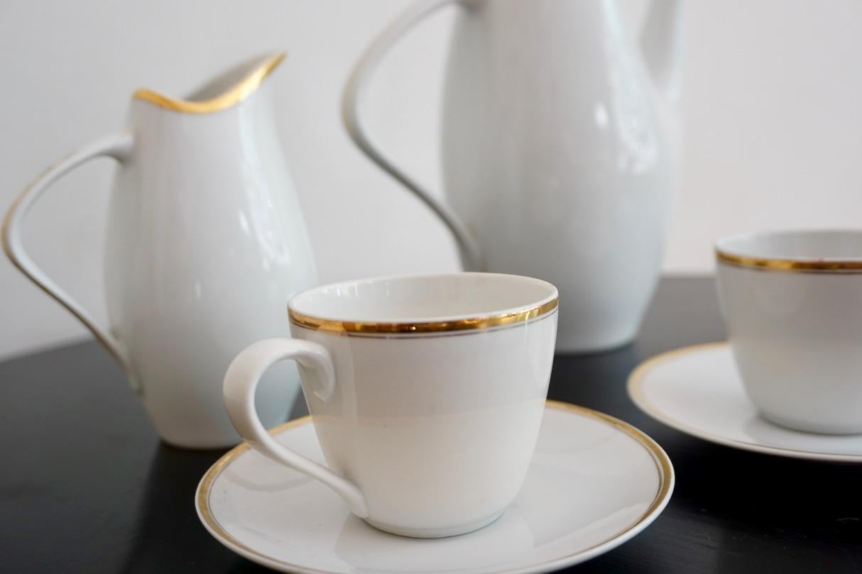 Porcelain Midcentury Elka Coffee Set by Jaroslav Ježek for Pirkenhammer, 1958 For Sale