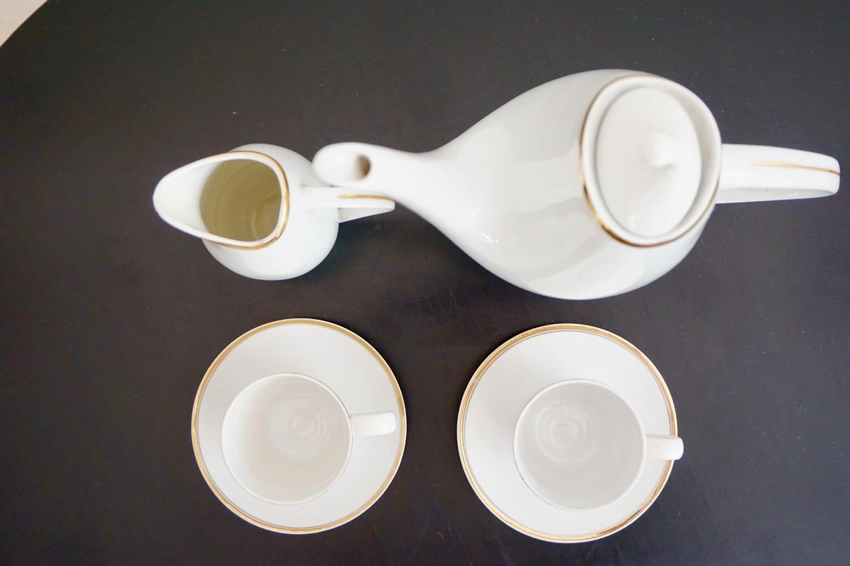 Midcentury Elka coffee set by Jaroslav Ježek for Pirkenhammer, 1958
Jaroslav Ježek (1923 - 2002) was a leading Czech designer who gained fame for his practical and figural porcelain items. One of the representatives of the Brussels style. At the