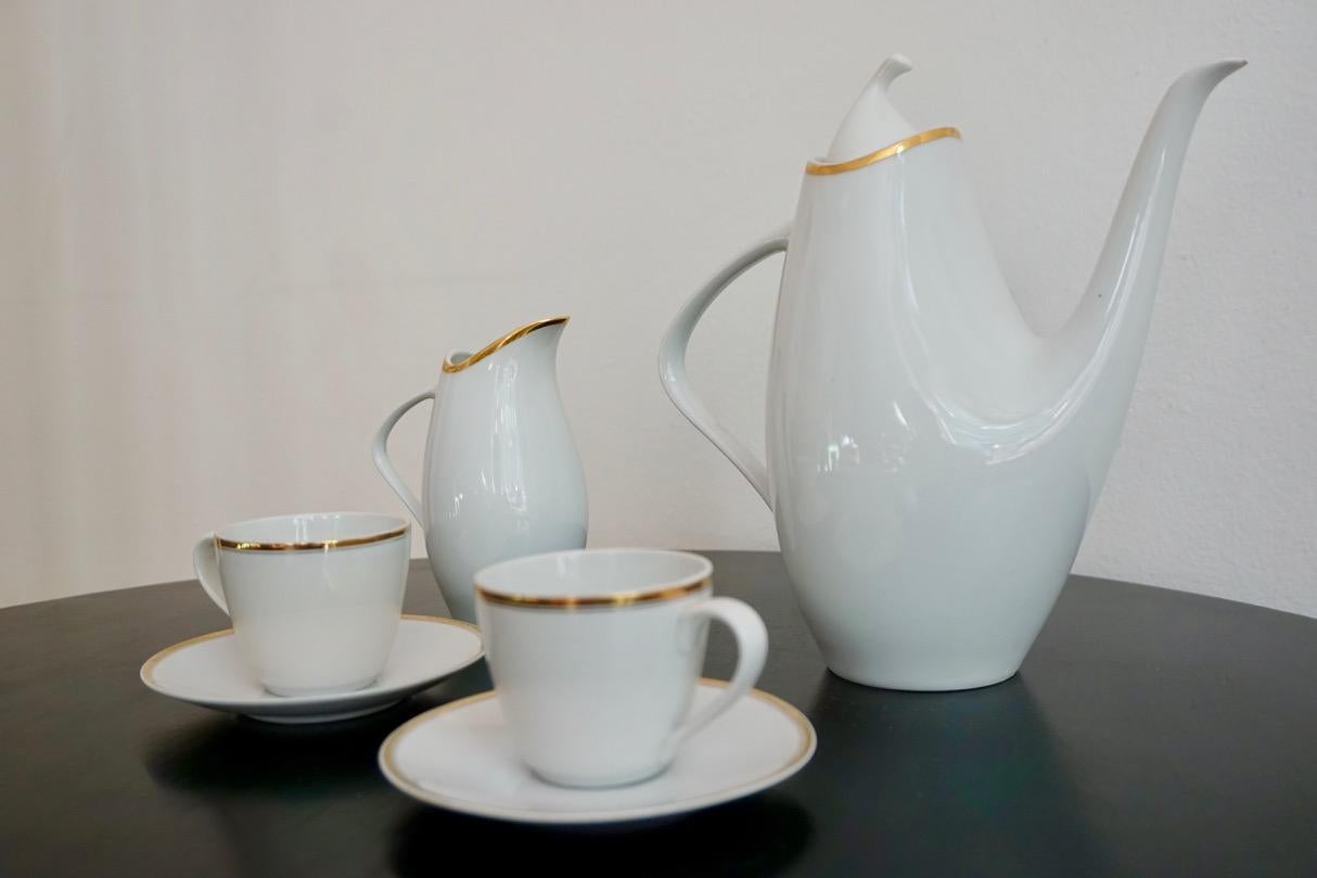 Hungarian Midcentury Elka Coffee Set by Jaroslav Ježek for Pirkenhammer, 1958 For Sale