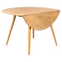 Mid Century Elm and Beech Round Dining Table by L. Ercolani for Ercol, 1960's