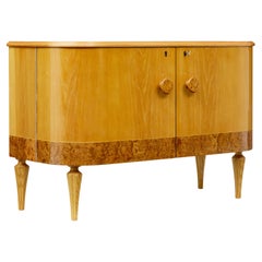 Mid century elm and burr small sideboard by Tingstroms