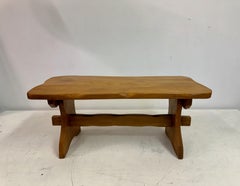 Tavolino da caffè in olmo del metà secolo