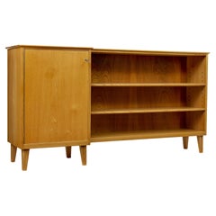 Mid century elm low open bookcase by Ferdinand Lundquist