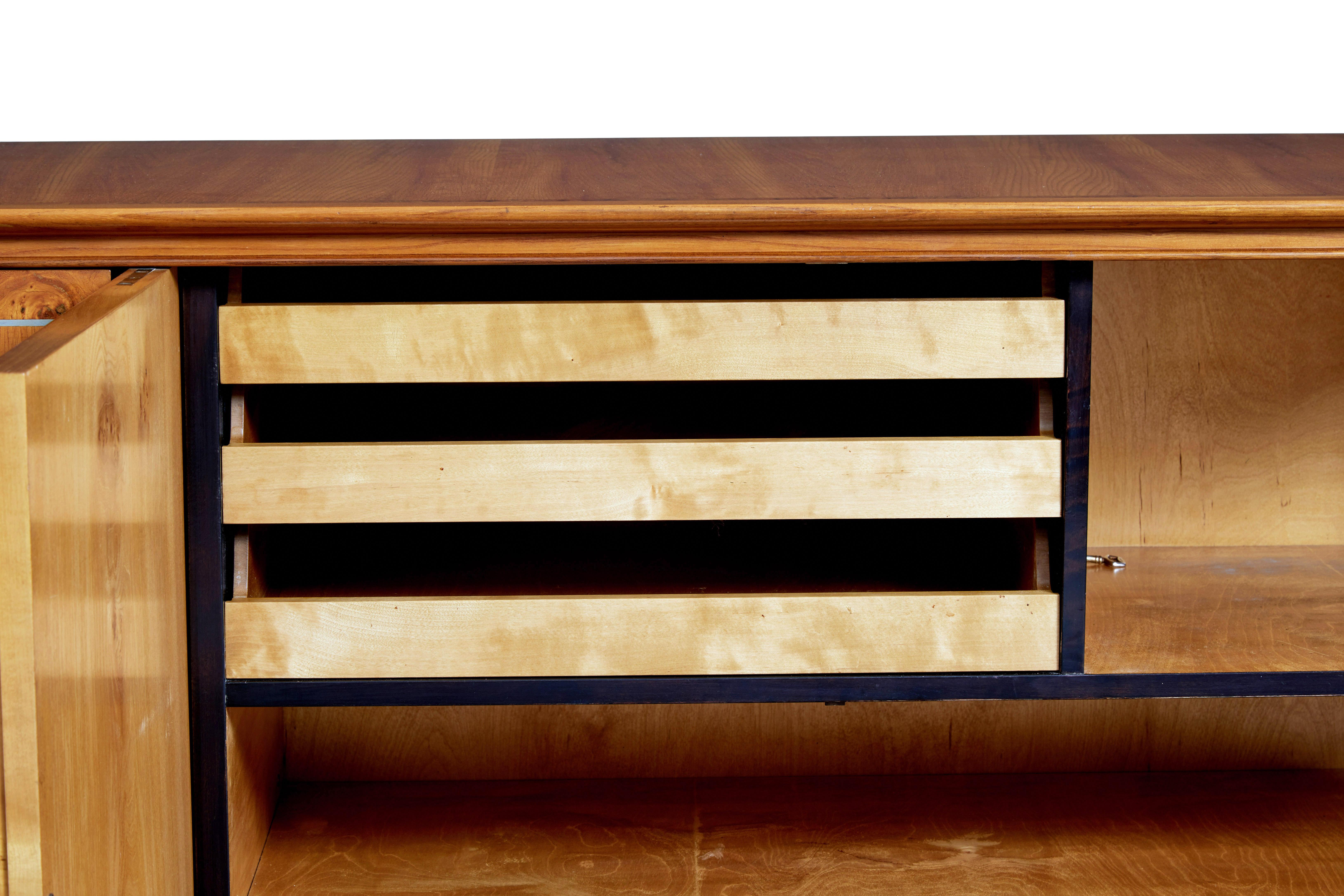 20th Century Midcentury Elm Sideboard by Thysells Mobler