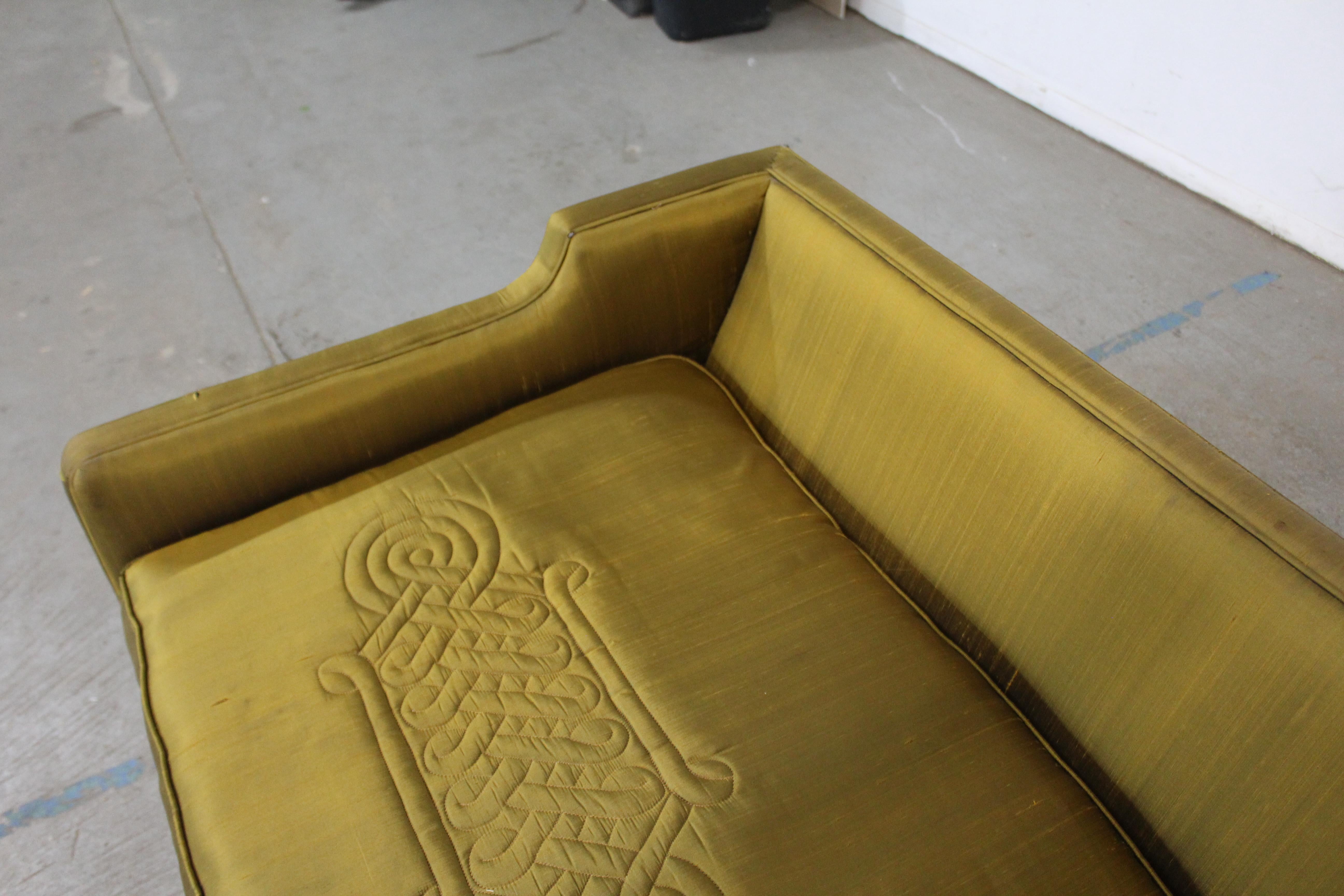 Mid-Century Elongated 3 Seat Low Profile Tuxedo Sofa by Widdicomb 2
