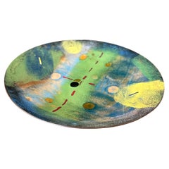 Mid-Century Enamel on Copper Plate
