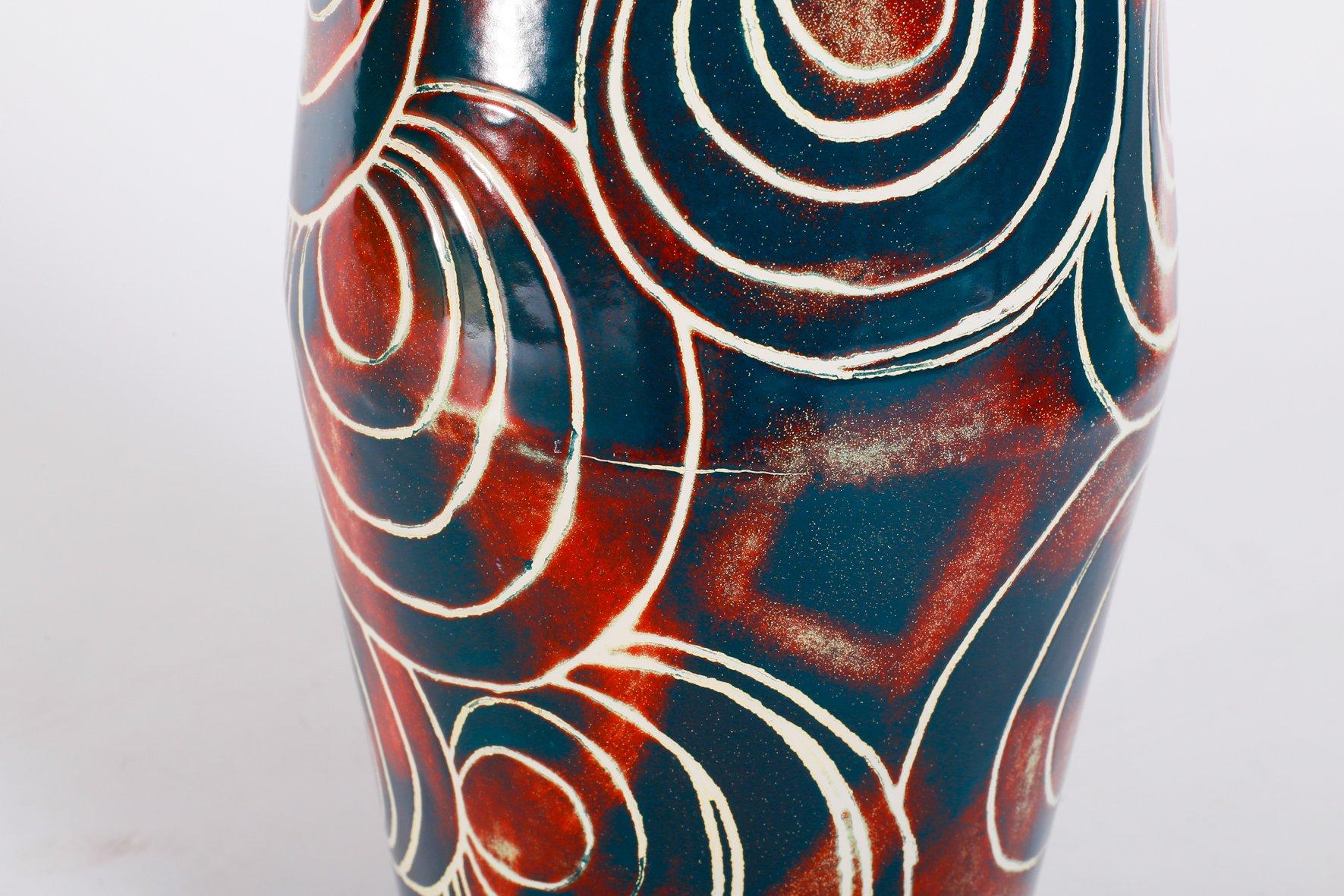 Mid-Century Modern Midcentury Enameled Steel Vase, 1960s