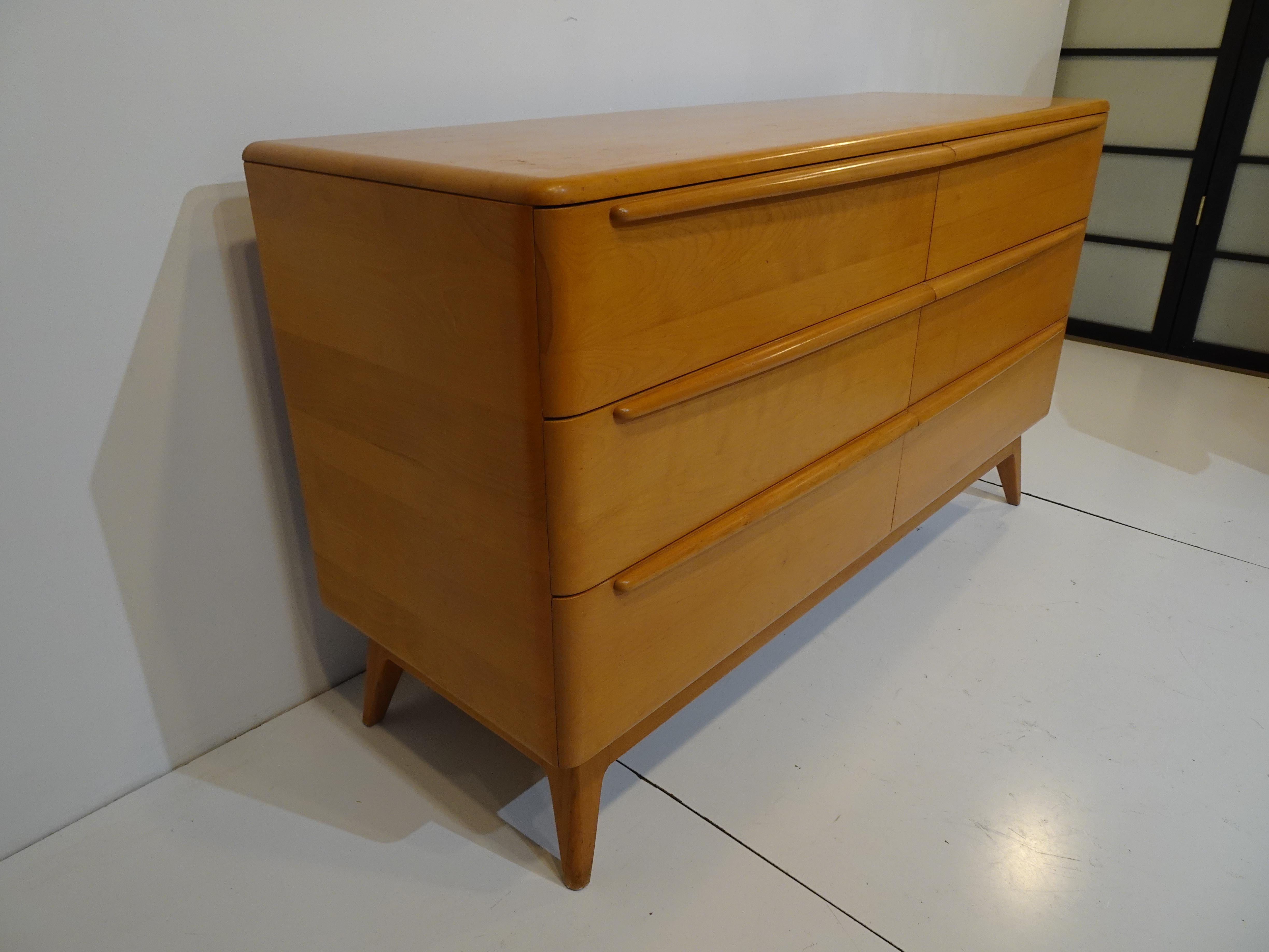 Mid-Century Modern Mid-Century Encore Dresser Chest in Champagne by Heywood Wakefield