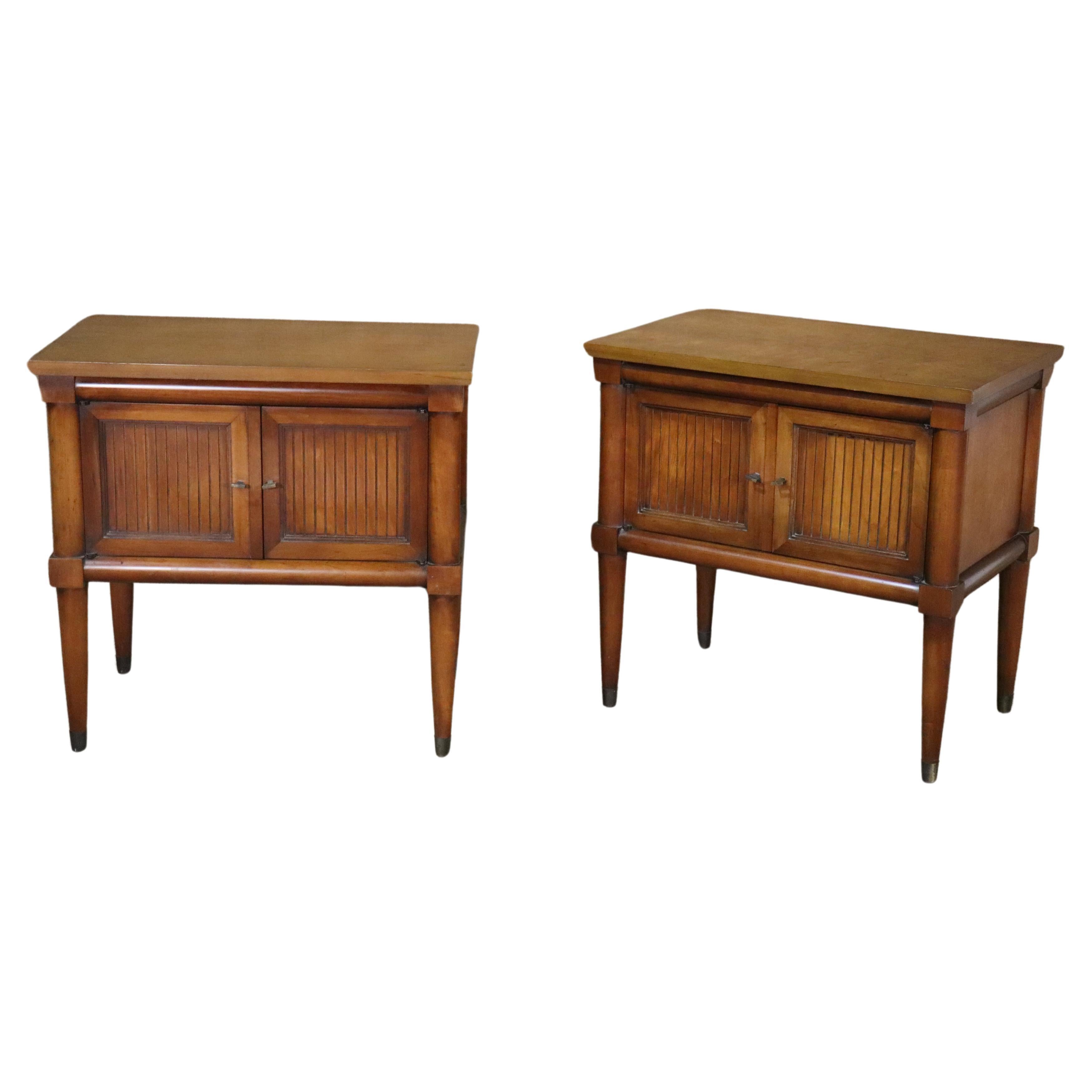 Mid-Century End Tables by White Furniture For Sale
