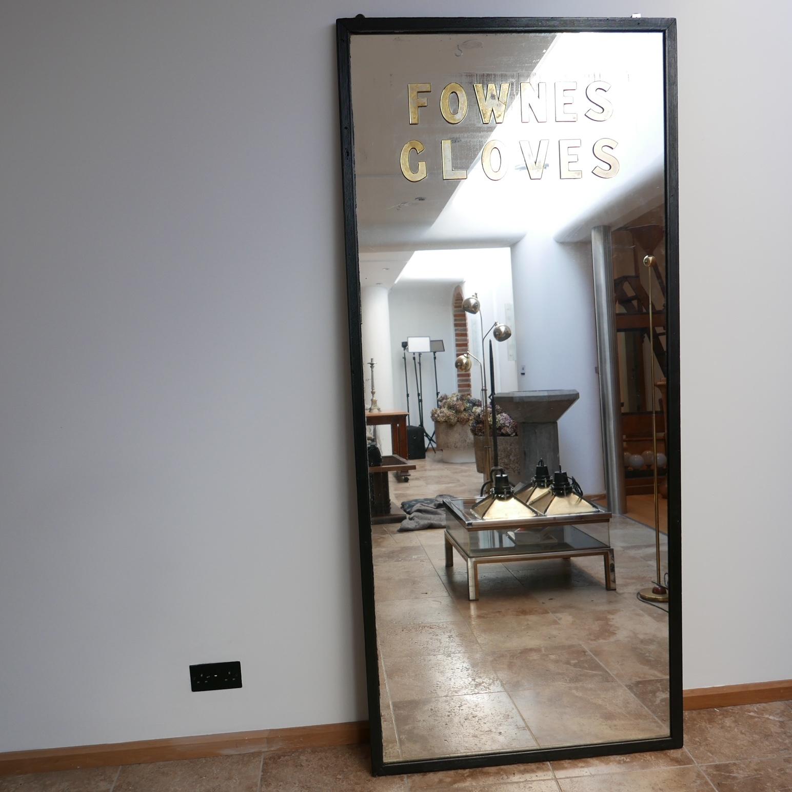 Mid-Century English Advertising Floor or Wall Mirror For Sale 1