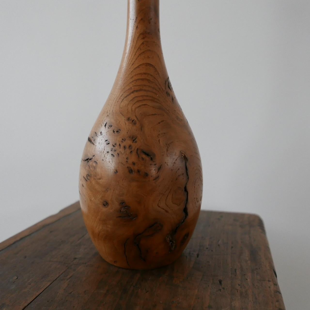 Mid-Century English Burr Wood Tischlampe (Moderne der Mitte des Jahrhunderts) im Angebot