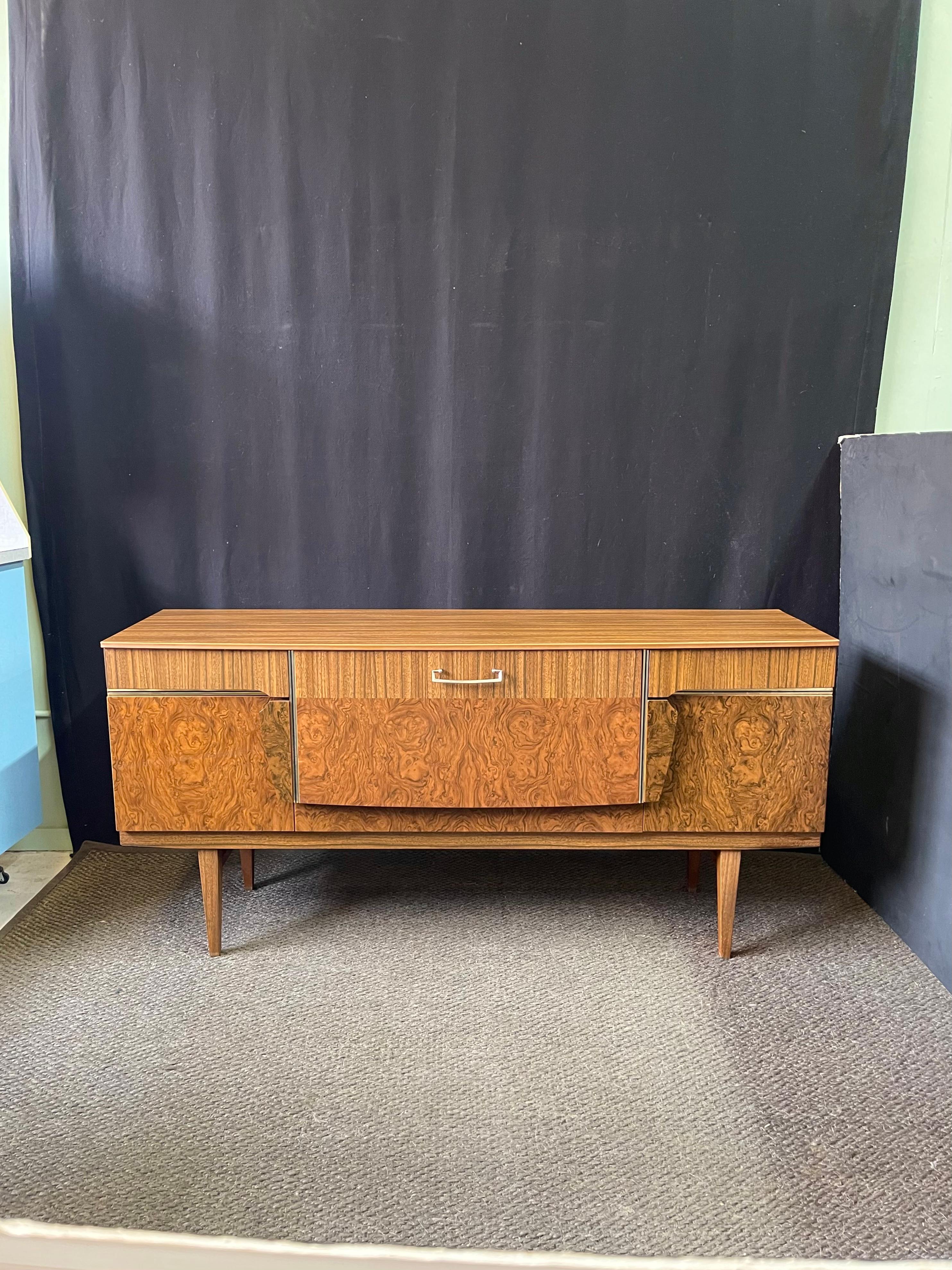 Mid-Century Modern Mid-Century, English Credenza and Dry Bar by Beautility For Sale