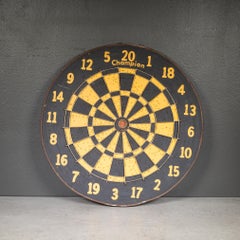 Mid-century English Double Sided Dart Board, c.1950