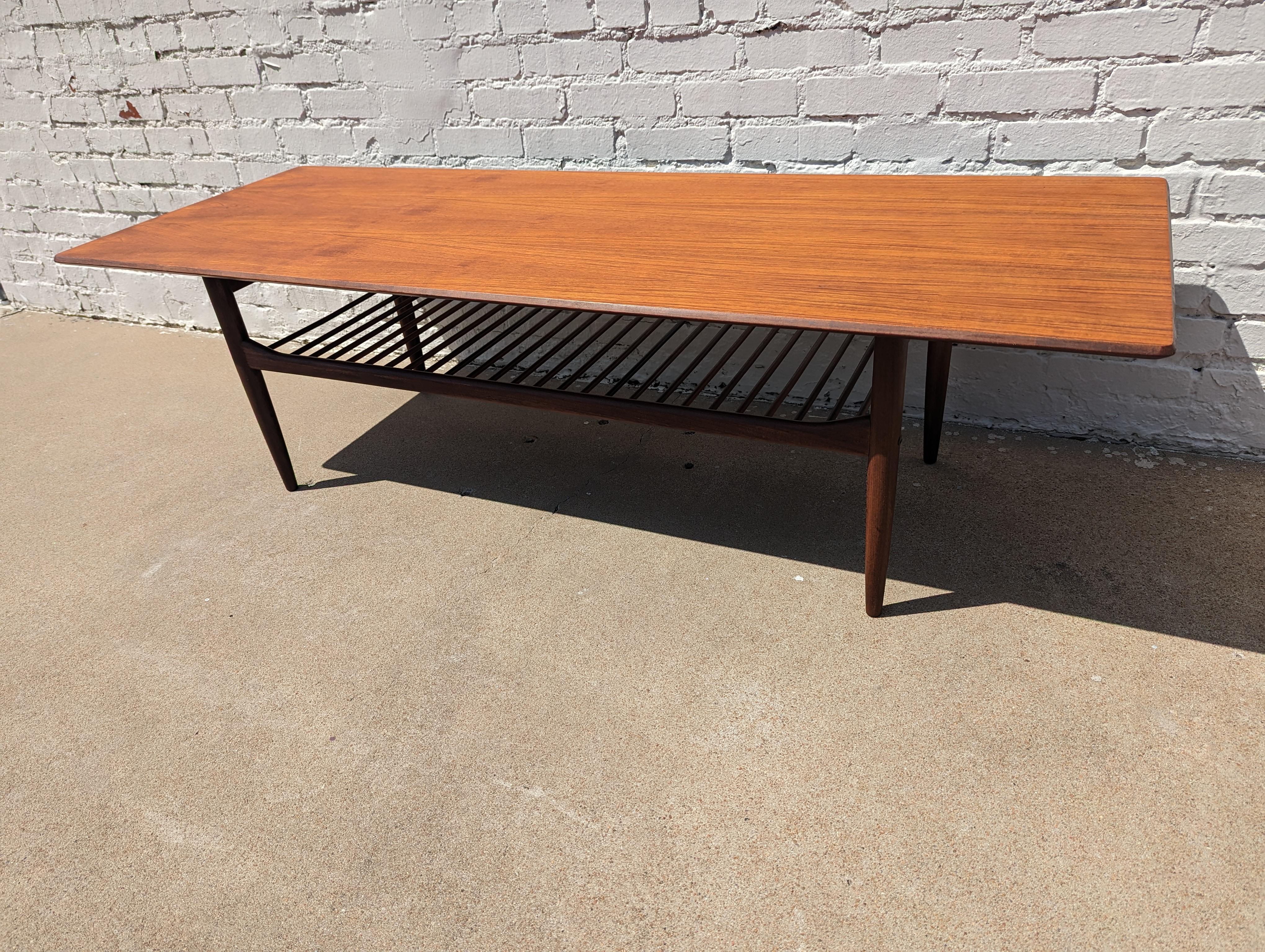 Mid Century English Modern Coffee Table by Kofod Larsen For Sale 2