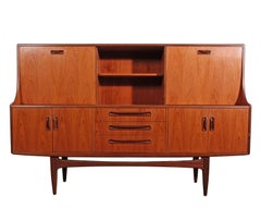 Buffet haut en teck Fresco Modernity English Mid-Century