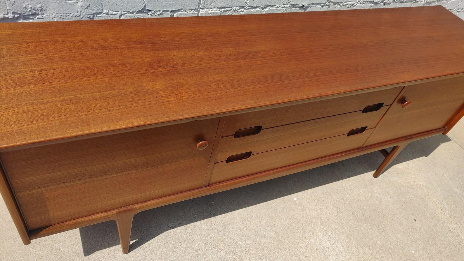 Mid Century English Modern Teak Sideboard by Younger In Good Condition For Sale In Tulsa, OK