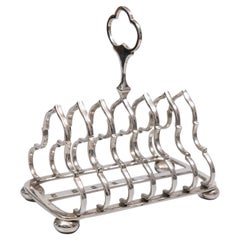 Mid-Century English Silver Plate Toast Rack
