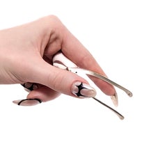 Mid-Century English Sterling Silver Figural Wishbone Sugar Tongs