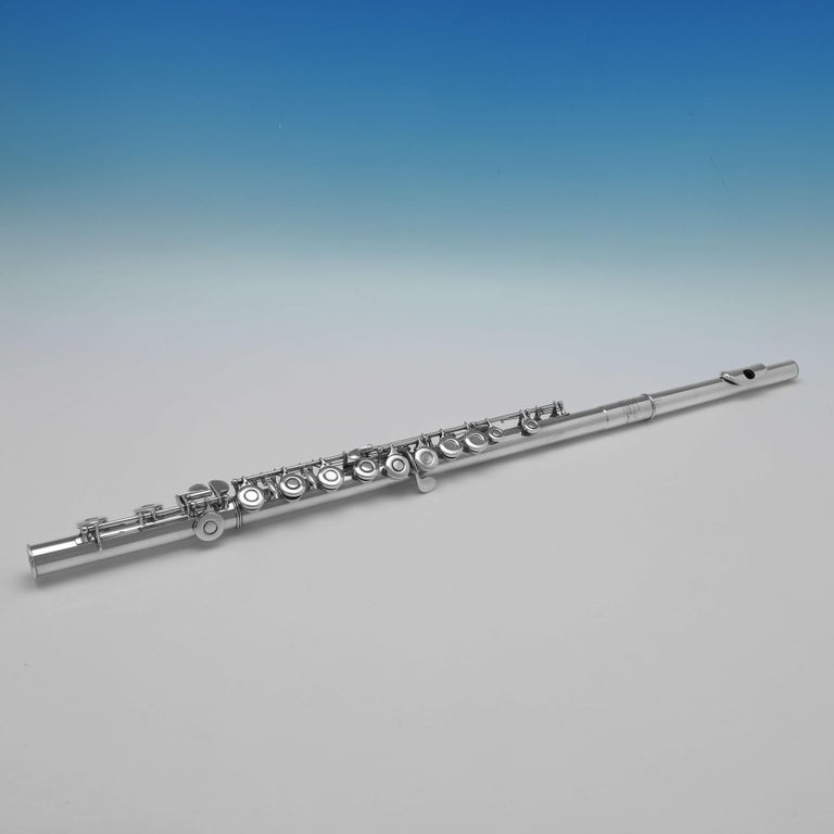 Mid Century English Sterling Silver Flute The Romilly