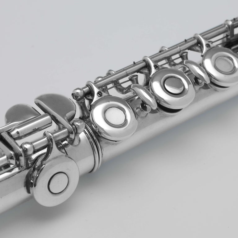 Mid Century English Sterling Silver Flute The Romilly London 1964 at 1stDibs