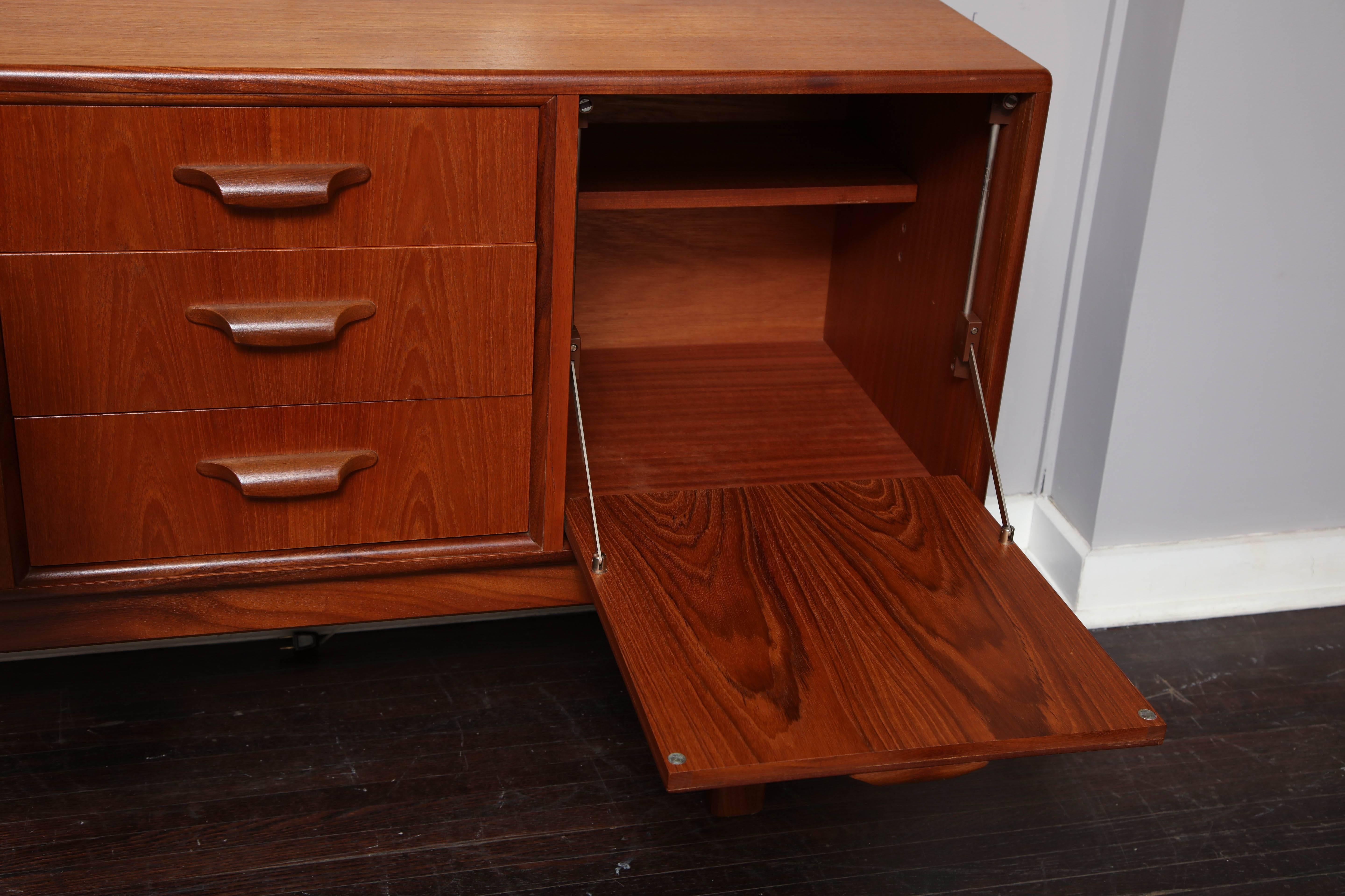 Midcentury English Teak Credenza 2