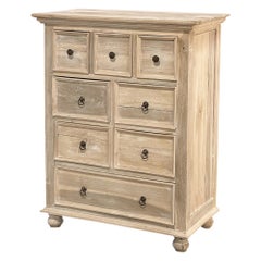 Mid-Century English Whitewashed Chest of Drawers