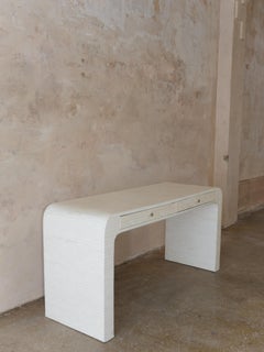 Mid-Century Enrique Garcel Tessellated Bone Waterfall Desk Console