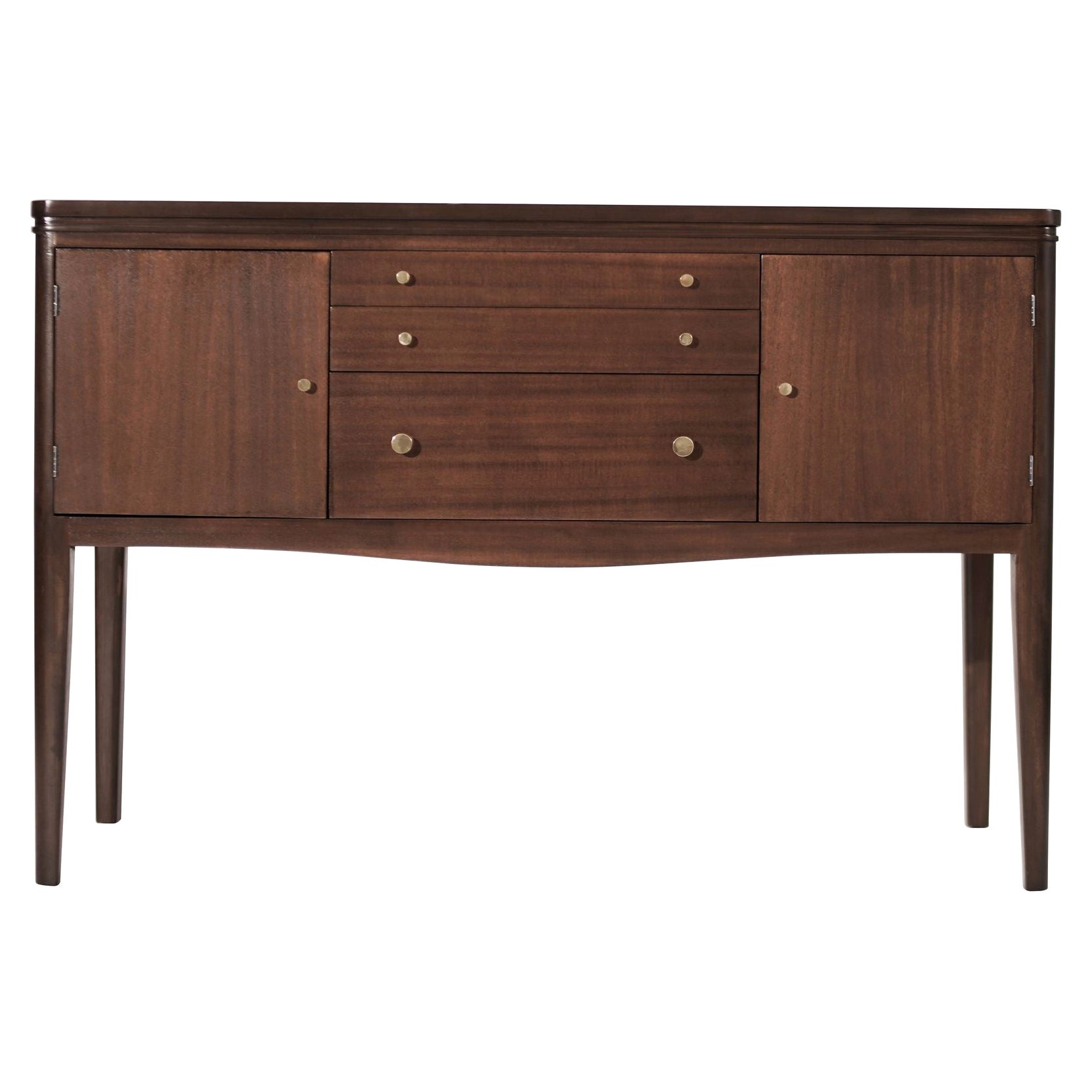 Mid Century Entry Console Table in Mahogany, C. 1950s