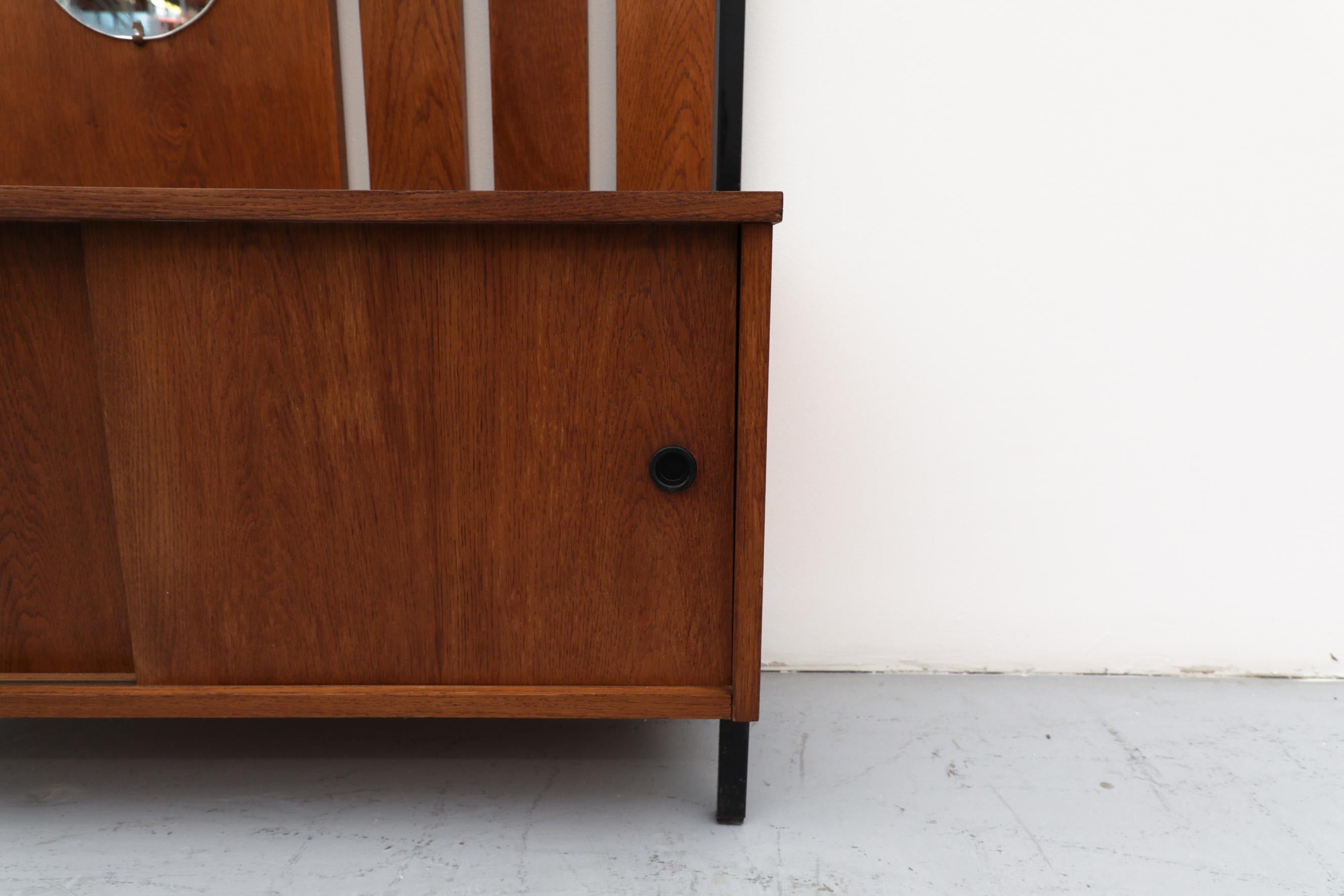 Mid-Century Entry Hall Coat Rack with Storage Bench 4