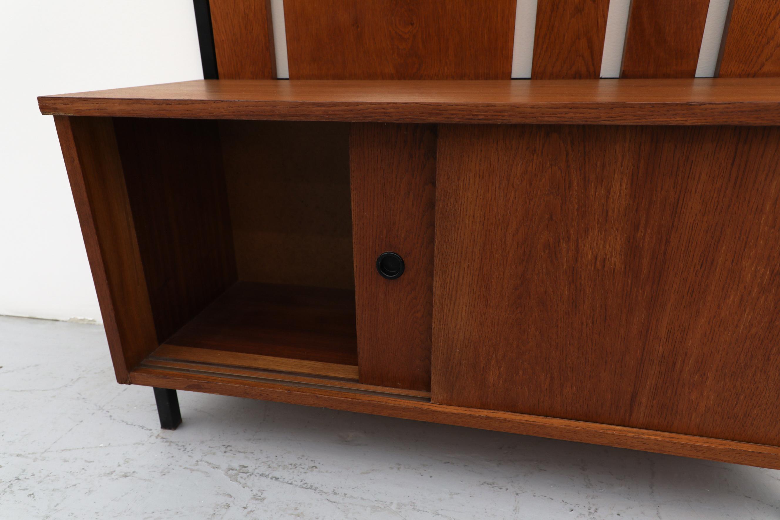 Mid-Century Entry Hall Coat Rack with Storage Bench 6