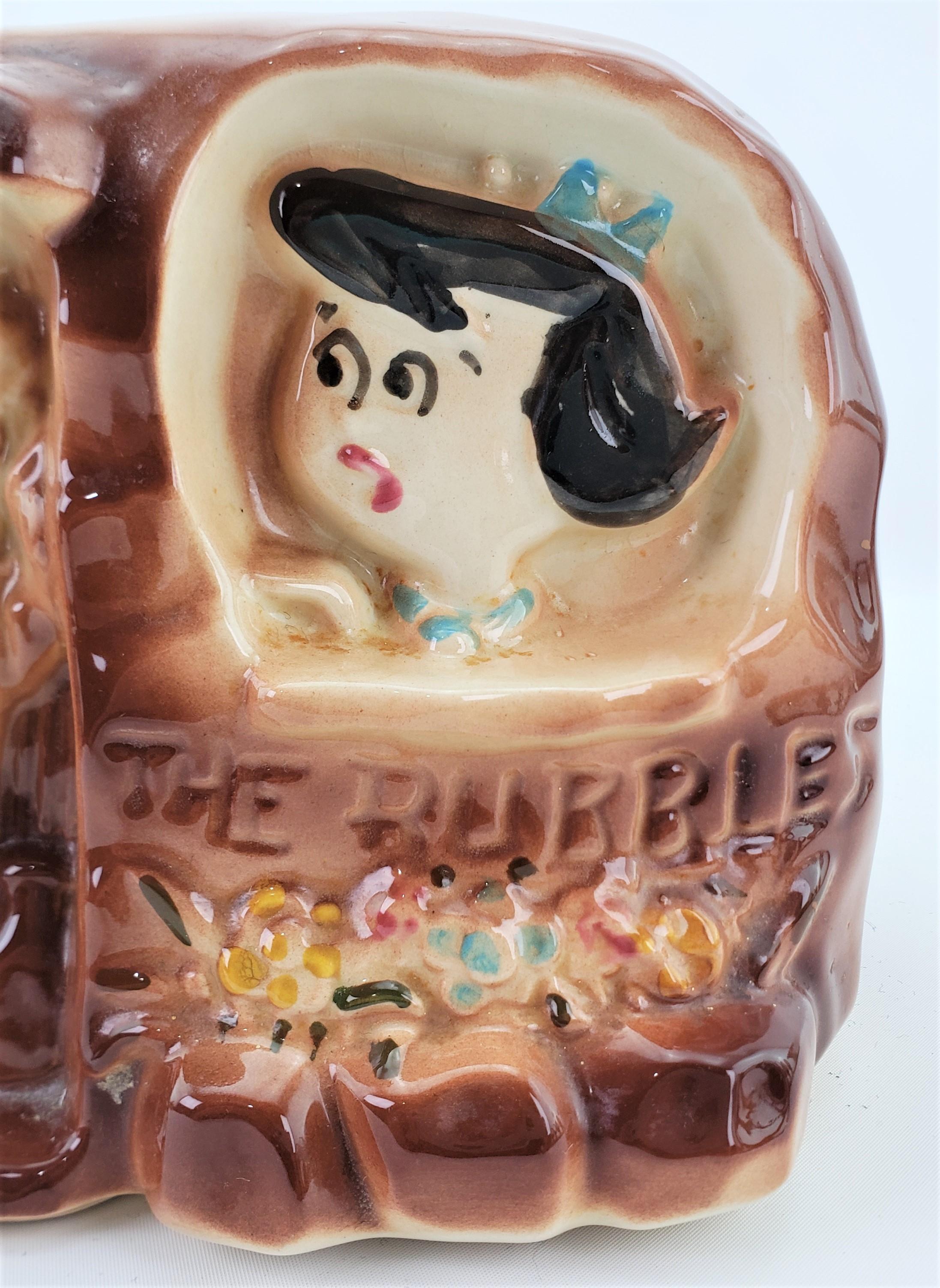 Barney & Betty Gummigefäß aus Keramik „The Flintstones“ aus der Mitte des Jahrhunderts (Maschinell gefertigt) im Angebot