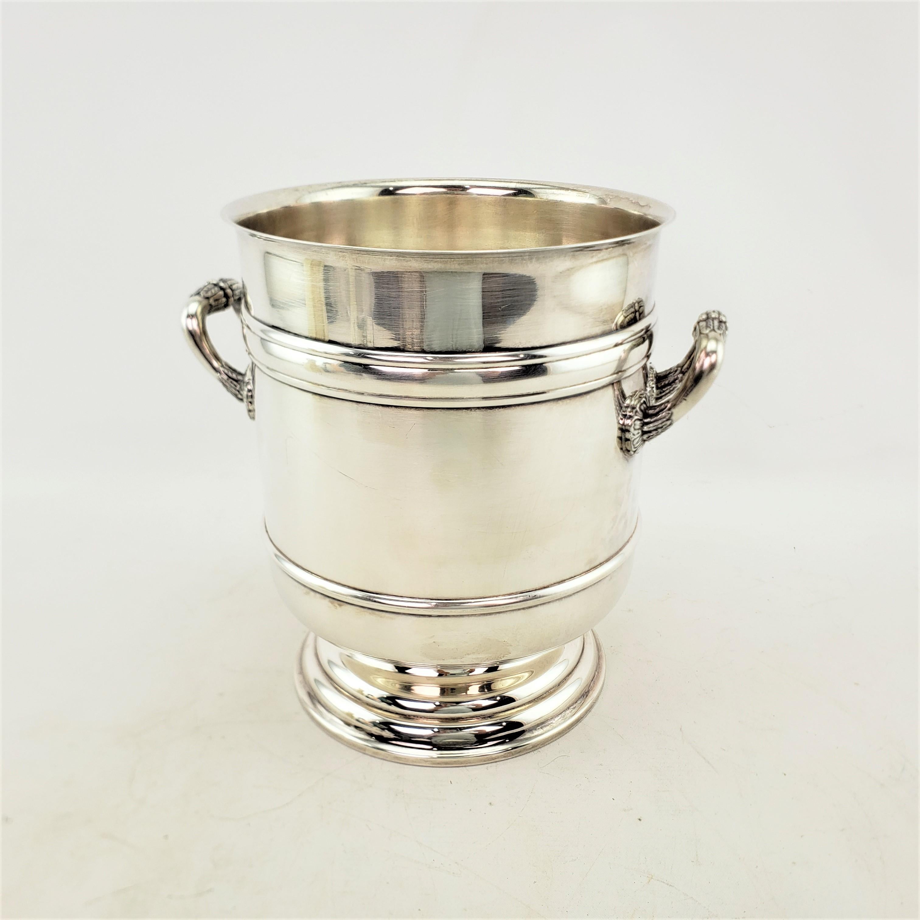 Art Deco Mid-Century Era Christofle Silver Plated Ice Bucket or Bottle Chiller For Sale