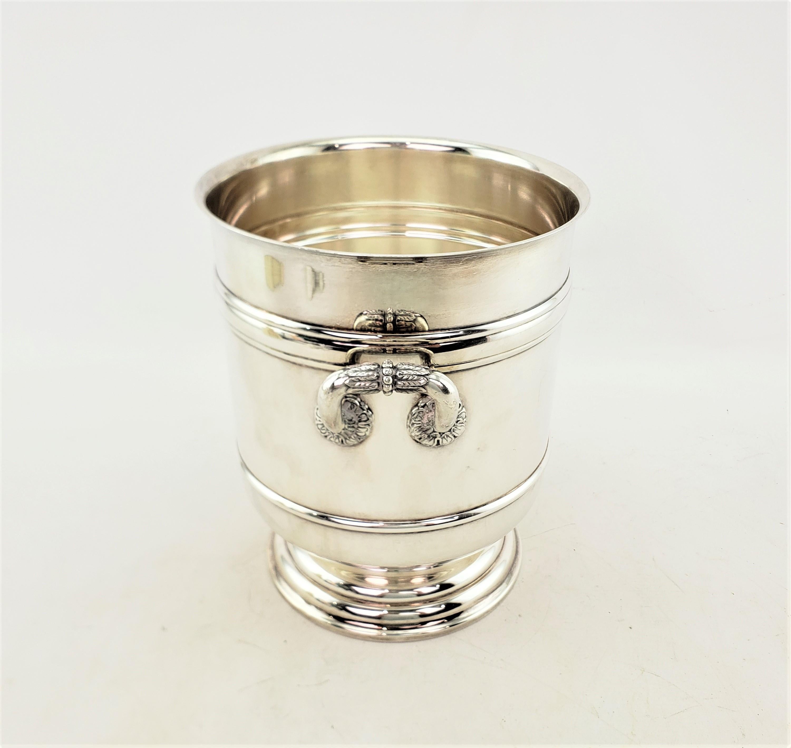 20th Century Mid-Century Era Christofle Silver Plated Ice Bucket or Bottle Chiller For Sale